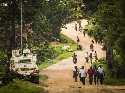 Main road in DR Congo