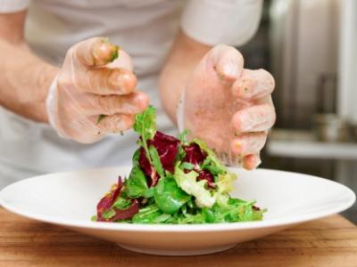 Tossing a salad