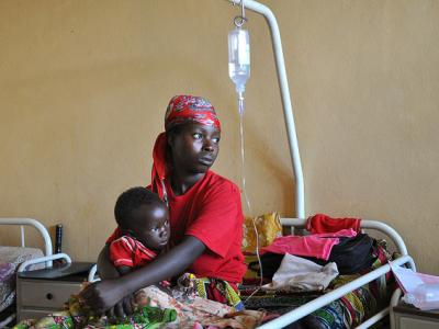 Malaria mom and child