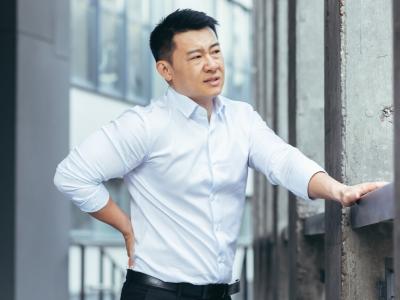 Man with body aches