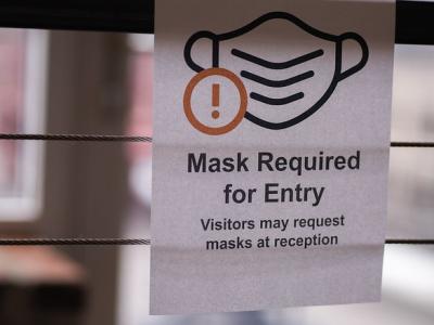 Mask required sign