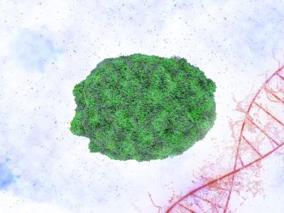 Monkeypox virus illustration