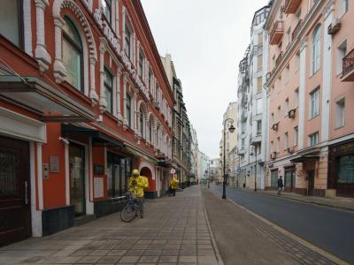 Moscow empty street