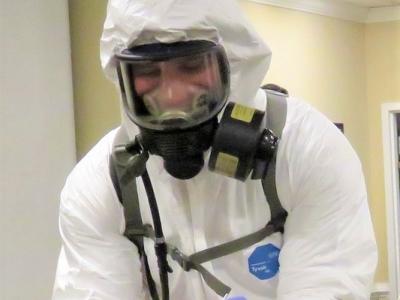 Nasal swab maximum PPE