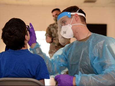 National Guard COVID test