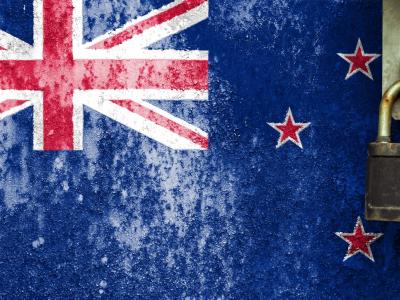 New Zealand flag and paddlelock