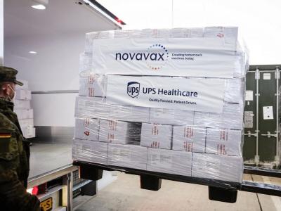 Shipment of Novavax vaccine