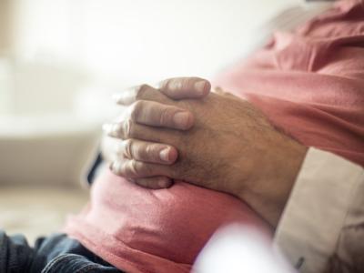 Overweight man's belly