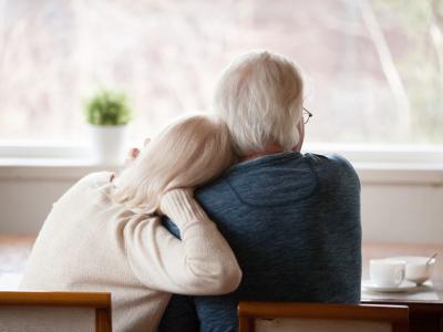 Older couple from behind