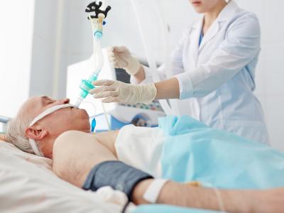 Older hospital patient respiratory care
