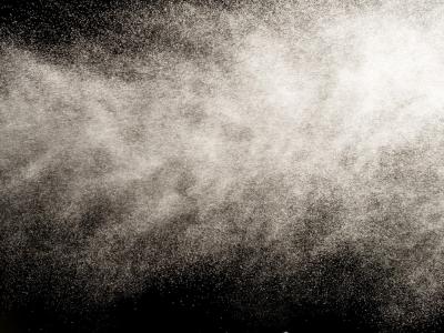 Particles suspended in the air