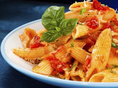 Pasta on a plate
