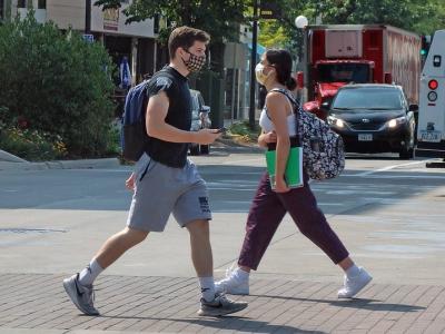 Pedestrians in Iowa City
