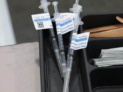 Pfizer COVID vaccine syringes