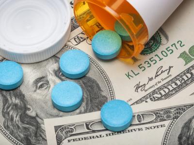 Pills and money