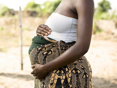 Pregnant woman in Africa