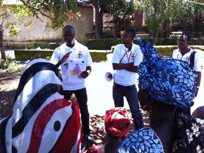 Red Cross workers