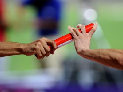 Relay race baton