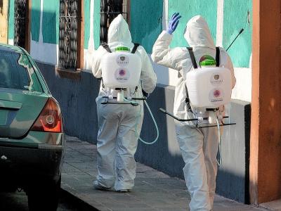 Sanitizing buildings in Mexico