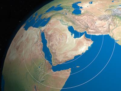 Saudi Arabia globe