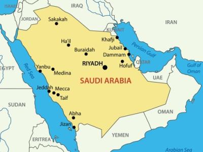 Saudi map