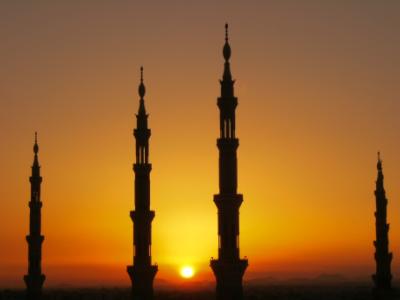 Sunset in Medina, Saudi Arabia