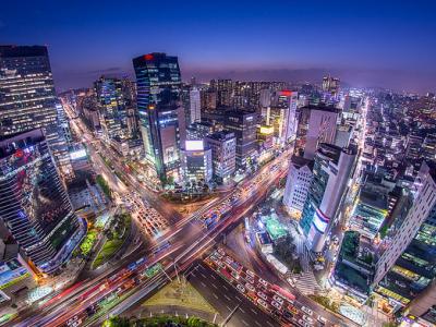 Seoul at night