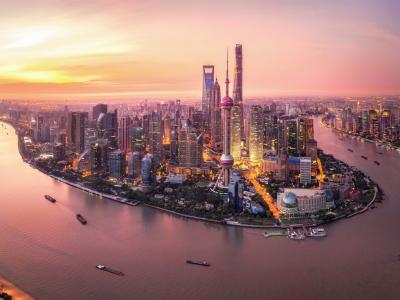 Aerial view of Shanghai