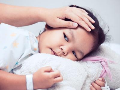 Sick young girl