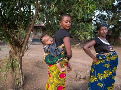 Women with baby in Sierra Leone
