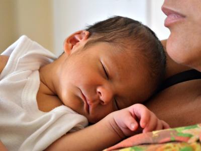 Sleeping baby in Brazil