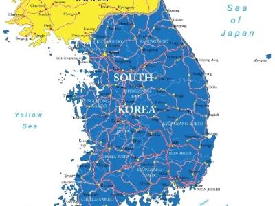 South Korea map