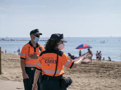 Spain beach police