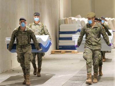 Spanish troops COVID-19 response efforts