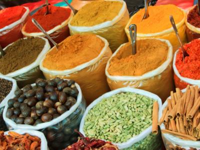 Spices at open-air market