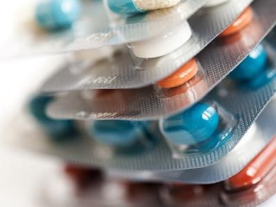 Stack of pill packets