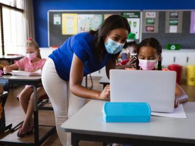 Teacher in classroom