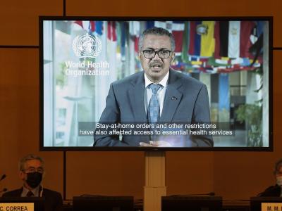 Tedros on big screen