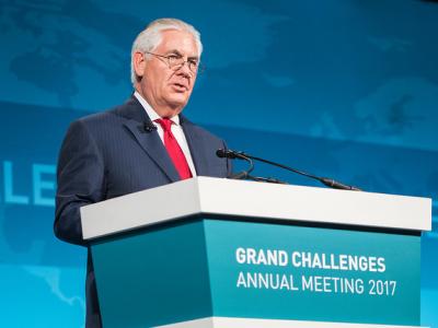 Tillerson at Grand Challenges