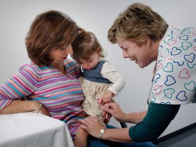 Toddler thigh vaccination