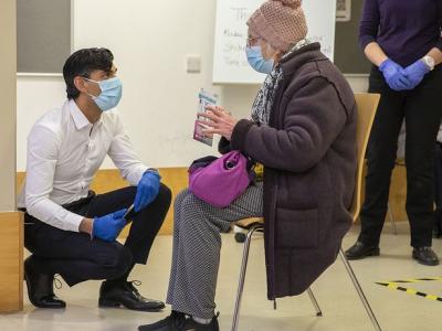 UK COVID-19 vaccination center