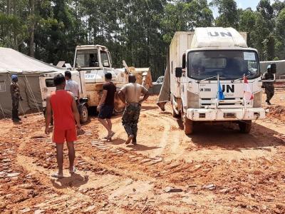 UN trucks in North Kivu province, DR Congo