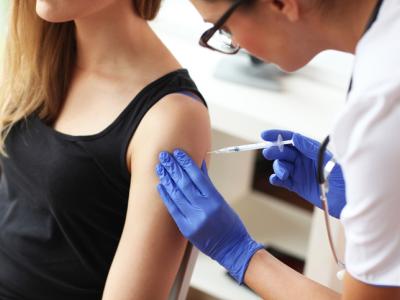 Vaccinating teen girl