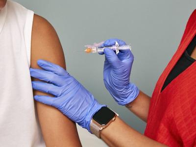 Vaccine in arm