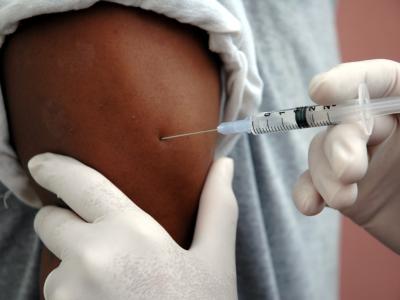 Vaccine in arm