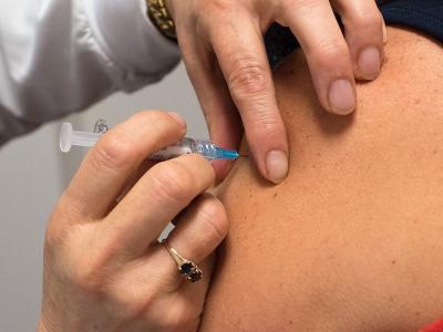 Vaccine in arm