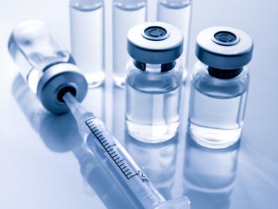 Vials and syringe