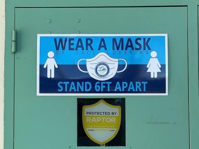 "Wear a mask" sign