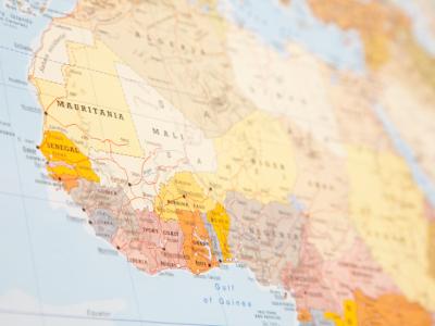 Map of west Africa