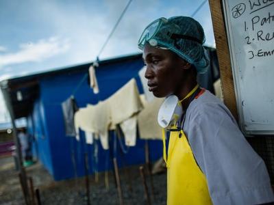 Healthcare worker in Liberia